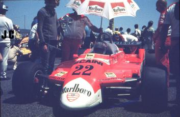 Patrick Depailler (Alfa Romeo 179). Gran Premio de Francia de F-1, Paul Ricard 1980 / Foto: Josep Casanovas)